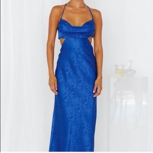 Hello Molly blue cutout dress